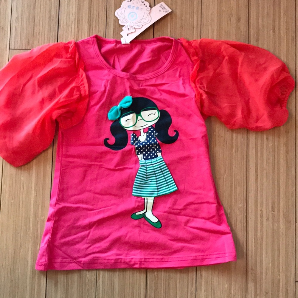 ‘Cute girly’ toddler tee shirt